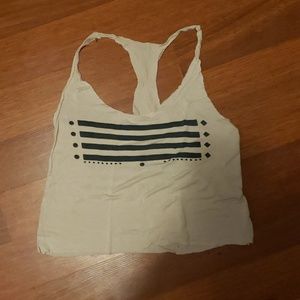 Geo print racerback crop